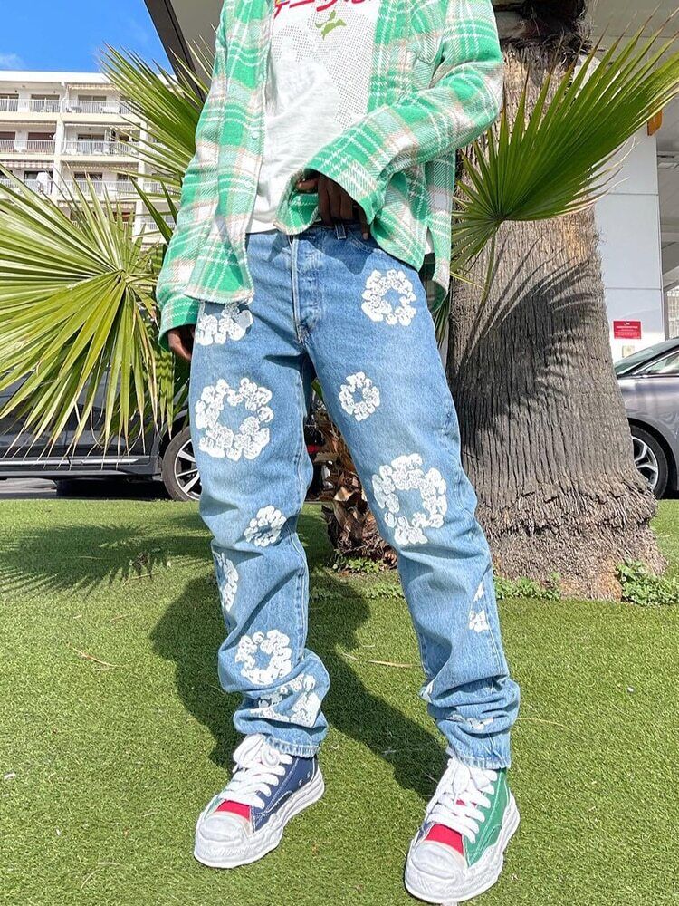 Pantalons en jean Denim Tears Bleu