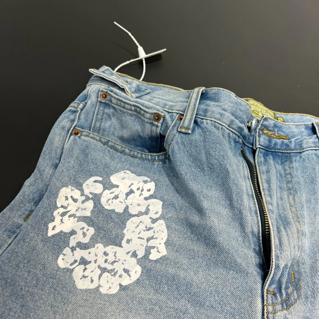 Shorts en jean Denim Tears Bleu