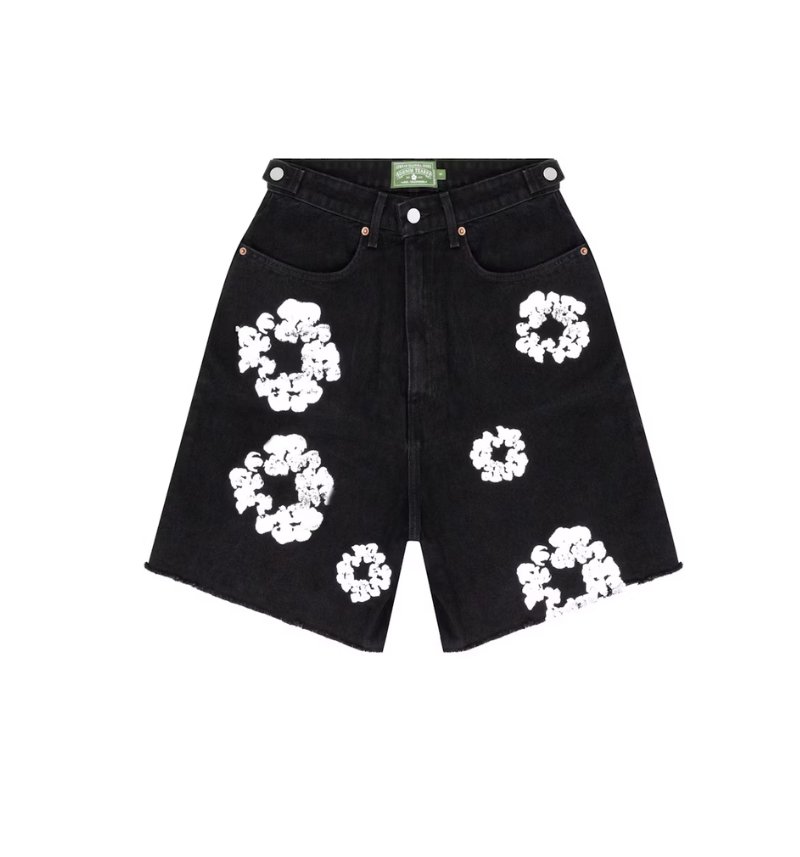 Shorts en jean Denim Tears Noir