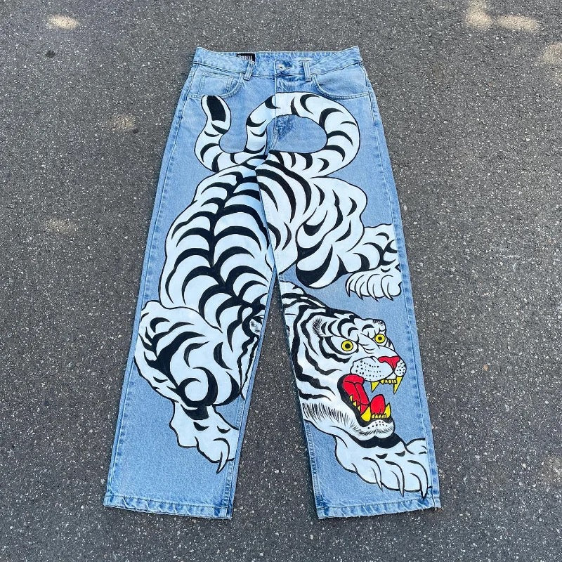 ¡Pantalones de tigre vintage!