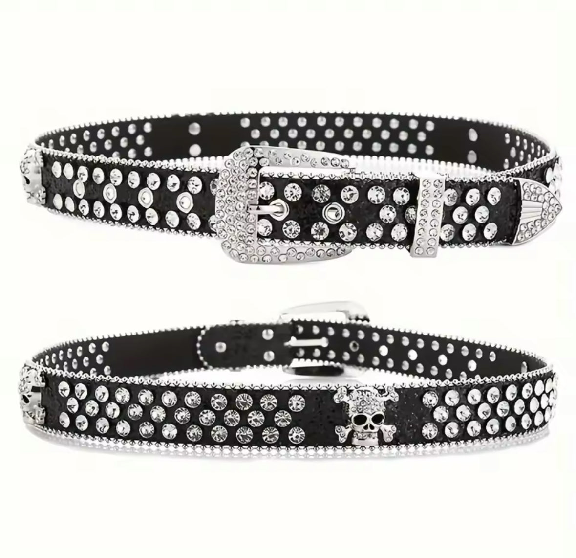 Ceinture y2k type diamants