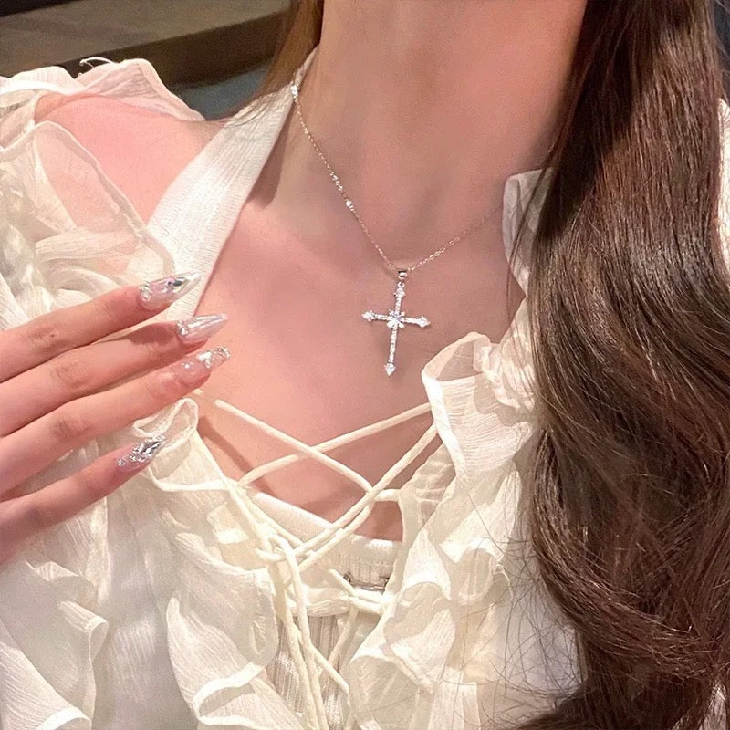 Diamond Cross Necklace!