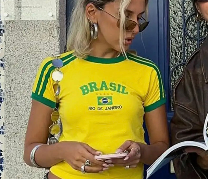 Camiseta Brasil 🇧🇷 Mujer