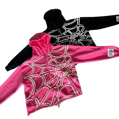 Spiderman-style y2k zip sweater 🕸️